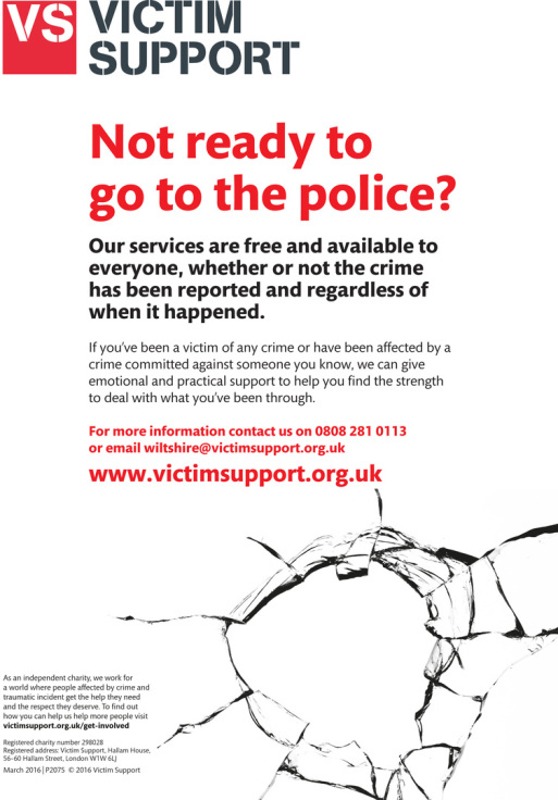 Victim Support poster