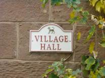 Village Hall Plaque